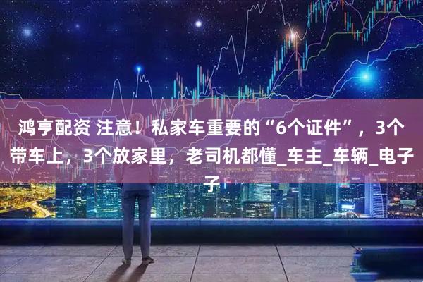 鸿亨配资 注意！私家车重要的“6个证件”，3个带车上，3个放家里，老司机都懂_车主_车辆_电子