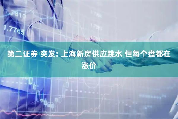 第二证券 突发: 上海新房供应跳水 但每个盘都在涨价